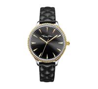 THOMAS SABO, ,Accessories ,Donna ,Nero ,ONE SIZE Elegante orologio da polso con cinturino in pelle
