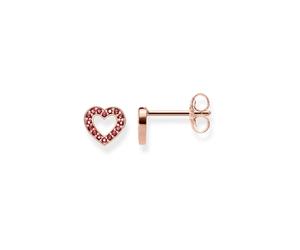 THOMAS SABO, ,Accessories ,Donna ,Rosa ,ONE SIZE Orecchini a Cuore in Oro Rosa