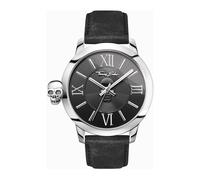 THOMAS SABO, ,Accessories ,Uomo ,Nero ,ONE SIZE Orologio da uomo Rebel With Karma 46 mm Cinturino in pelle Wa0296-218-203-46 MM