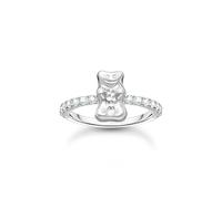 Thomas Sabo TR2504-051-14-56 Anello con Haribo Orso d'Oro E Pietre Argento Donna