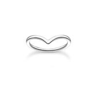 THOMAS SABO Anello da donna a forma di V, argento TR2393-001-21, 54, Argento sterling, Nessuna pietra preziosa