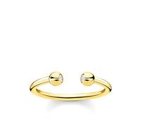 Thomas Sabo Anello da donna argento sterling 925 placcatura oro giallo 750 TR2319-414-14