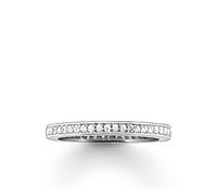 Thomas Sabo Anello da Donna Glam und Soul Eternity in Argento 925 con Zirconi Bianchi taglio rotondo e Argento, 12, Argento, TR1983-051-14-52