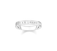 THOMAS SABO Anello da donna in argento Sterling 925 con pietre bianche TR2253-051-14, 52, metallo prezioso, Zirconia cubica