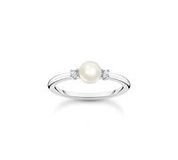 Thomas Sabo anello da donna perla con pietre bianche argento sterling 925 TR2370-167-14
