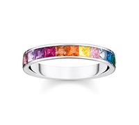 Thomas Sabo Anello da donna TR2403-477-7-52 Pietra Arcobaleno Gr. 52