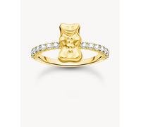 THOMAS SABO Anello con orso dorato HARIBO e zirconi, misura 56