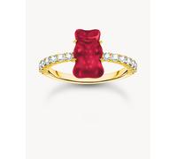 Thomas Sabo - Anello dorato, rosso e bianco-Oro 56