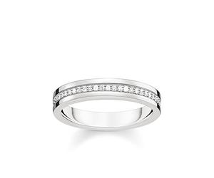 Thomas Sabo Anello per Promessa da Donna Argento Argento Sterling 925 TR2117-051-14-54