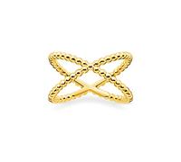 Thomas Sabo Anello SABO, misura 52, Glam & Soul, argento sterling 925, design a sfera, placcato in oro