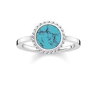 Thomas Sabo Anello Turchese da Donna Argento Sterling 925, Misura 14