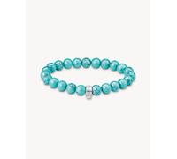 Thomas Sabo Bracciale con perline turchesi in argento 925 riciclato X0293-404-17-L17