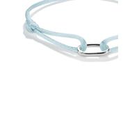 Thomas Sabo Bracciale in Tessuto Turchese Connect Argento Sterling 925 C1210-001-17-L24V