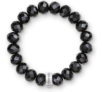 Thomas Sabo Bracciale con Ciondoli da Donna Ossidiana Charm Club Argento Sterling 925 X0035-023-11