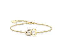 THOMAS SABO Bracciale con cuori intrecciati in argento Sterling 925 A2163-414-14, Eine Grösse, Argento sterling, Zirconia cubica