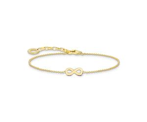 Thomas Sabo Bracciale con pendente a forma di infinito in argento sterling 925 placcato oro, Oro giallo, A2161-413-39