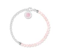 THOMAS SABO Bracciale con perline e maglie in argento 925 riciclato, 12-15 cm, A2130-067-9-L15V, L15V, Argento sterling, Nessuna pietra preziosa