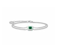 THOMAS SABO - Bracciale con pietra verde - - Accessories - Donna - Grigio - ONE SIZE