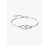 Thomas Sabo bracciale con zirconi bianchi in argento, bianco 19 cm
