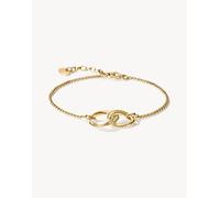 Thomas Sabo bracciale con zirconi bianchi in oro giallo, bianco 19 cm