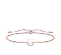 Thomas Sabo Bracciale cuore oro rosa, argento sterling 925, lunghezza 13-20 cm