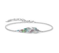 Thomas Sabo Bracciale da Donna con Piuma in Argento Sterling 925 A1749-340-7-L19V