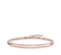 THOMAS SABO Bracciale da Donna in Argento 925 32000172, 15, Argento Sterling Placcatura in Oro Rosa 750