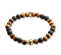 THOMAS SABO Bracciale da uomo Rebel at Heart teschio oro in argento placcato oro A1509-881