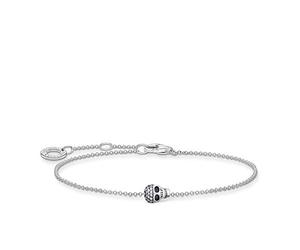 Thomas Sabo Bracciale in Argento Sterling 925, con Teschio, Lunghezza 16-19 cm