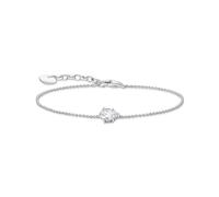 THOMAS SABO Bracciale in argento Sterling 925 con zirconi rosa A2159-051-14, Eine Grösse, Argento sterling, Zirconia cubica
