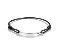 Thomas Sabo Bracciale in tessuto nero, 14-24 cm