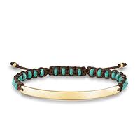 Thomas Sabo Bracciale Placcato Oro Giallo 18 Carati da Donna Argento Sterling 925