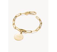 Thomas Sabo - Bracciale placcato oro paperclip per ciondoli 15 cm