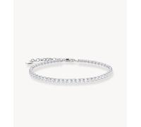 Thomas Sabo - Bracciale tennis argentato con zirconia bianca-Argento 19 cm