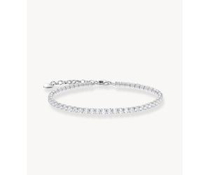 Thomas Sabo - Bracciale tennis argentato con zirconia bianca-Argento 19 cm