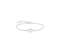 THOMAS SABO Bracciale Tennis Cuore con Pietre Argento Sterling 925 A2177-051-14-L19V
