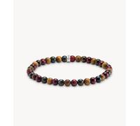 Thomas Sabo - Bracciale tonalità argento, blu, rosso e marrone 21 cm