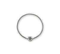 Thomas Sabo Bracciale unisex Blacked Karma Beads Argento sterling 925 KA0002-001-12