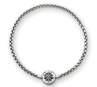 Thomas Sabo Karma Beads, Unisex, Bracciale, Argento Sterling 925 Niellato