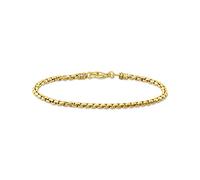 THOMAS SABO Bracciale Venezia, Unisex, in Oro Giallo 750, Placcato in Oro Giallo 925, A2086-413-39