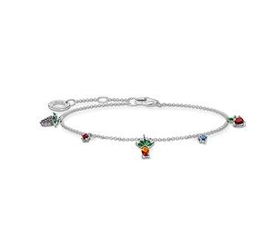 Thomas Sabo - Braccialetto argento sterling zirconia_cubica Donna, Argento, one size - A2026-477-7-L19V
