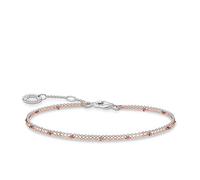 Thomas Sabo Braccialetto Doppio in Argento Sterling 925, Lunghezza 16-19 cm