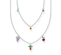 Thomas Sabo - Catena per collana argento sterling zirconia_cubica Donna, Argento, 40cm-45cm - KE2098-477-7-L45V