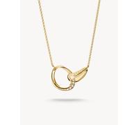 Thomas Sabo catenina con zirconi bianchi in oro giallo, bianco 45 cm