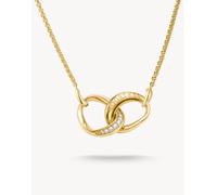 Thomas Sabo catenina con zirconi bianchi in oro giallo, bianco 45 cm