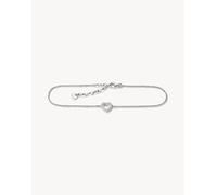Thomas Sabo cavigliera a cuore con zirconi bianchi in argento, bianco 22-27 cm