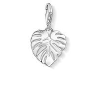 Thomas Sabo Charm Club Ciondolo, Argento, Misura Unica Donna, Ciondolo a forma di foglia tropicale