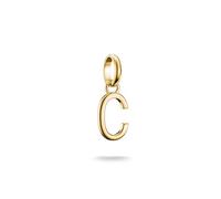 Thomas Sabo Charm Club Connect CC1209-413-39 - Ciondolo a forma di lettera C 18 carati, placcato oro riciclato 925