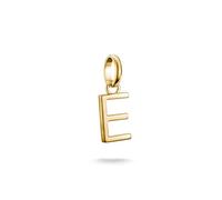 Thomas Sabo Charm Club Connect CC1211-413-39 - Ciondolo a forma di lettera E, placcato oro 18 carati, in argento 925 riciclato