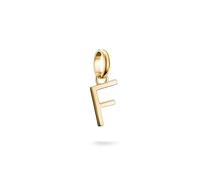 Thomas Sabo Charm Club Connect CC1212-413-39 - Ciondolo a forma di lettera F 18 carati, placcato oro riciclato 925